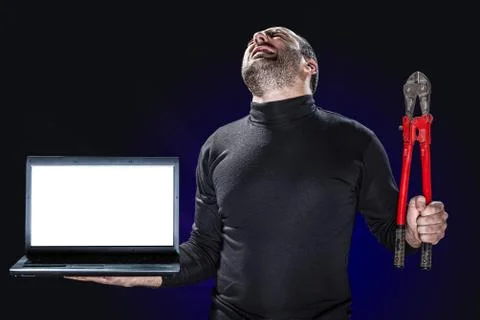 Internet crimes Stock Photos