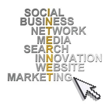 Internet crossword concept Stock Illustration