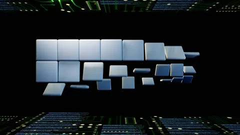 Internet cube display Stock Footage 288629620