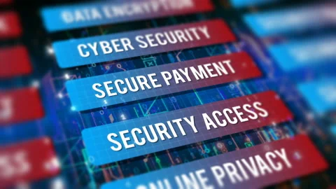 Internet cyber security concept technological Stock Footage 208353841