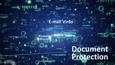 Internet cyber security concept technology background Stock Footage 211067033