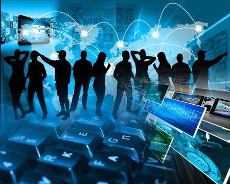Internet cyberspace Stock Illustration