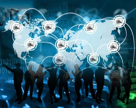 Internet cyberspace Stock Illustration