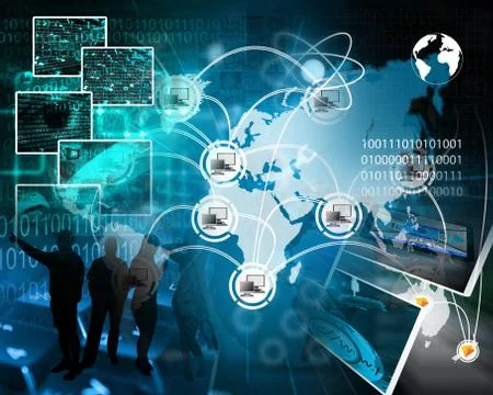 Internet cyberspace Stock Illustration