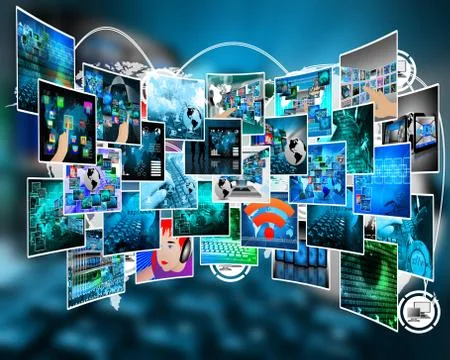 Internet cyberspace Stock Illustration