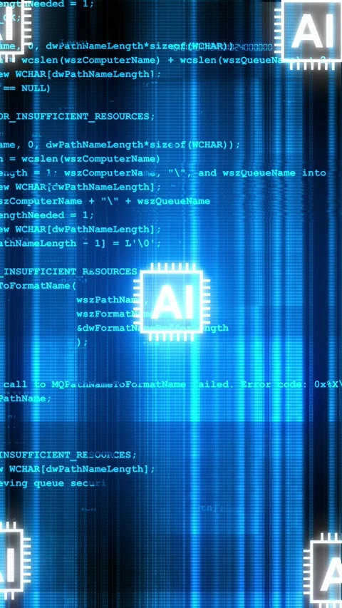 Internet cyberspace internet data collection analytical computer ai artificial Video stock 312586407