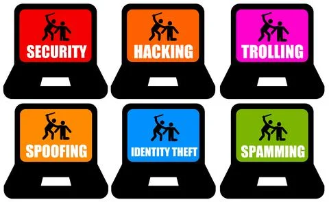 Internet dangers Stock Illustration