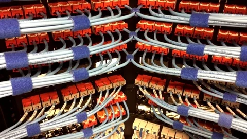 Internet Data Cables Stock Footage 79474232