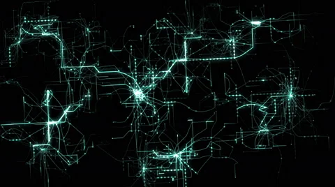 Internet Data Network, 4K Animation Stock Footage