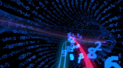 Internet data network tunnel Stock Footage 32226031