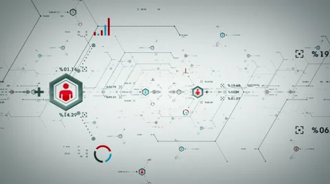 Internet Data Ports White Video stock 61811469