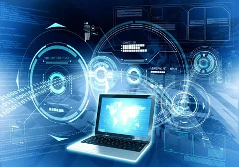 Internet data processing concept 스톡 사진