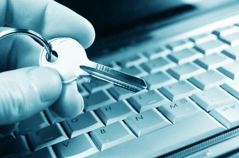 Internet data protection concept Stock Photos