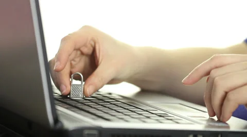 Internet - Data security Stock Footage 34632337