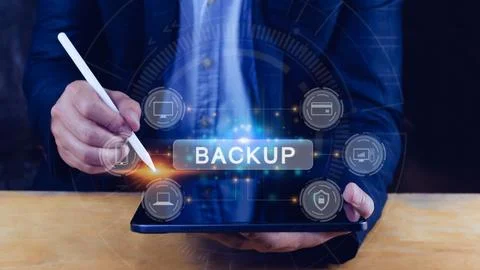 Internet data storage backup, technology business concept, Cloud technology.. Stock Photos