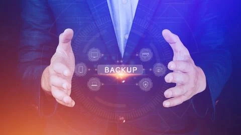 Internet data storage backup, technology business concept, Cloud technology.. Stock Photos