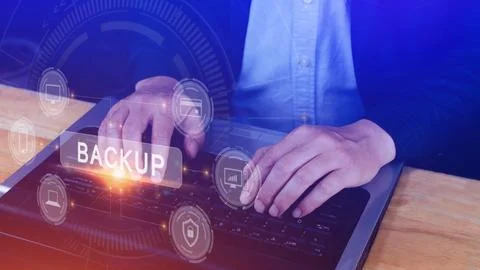 Internet data storage backup, technology business concept, Cloud technology.. Stock Photos