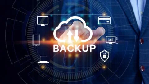 Internet data storage backup, technology business concept, Cloud technology.. Stock Photos