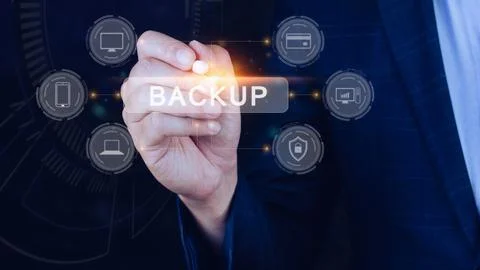 Internet data storage backup, technology business concept, Cloud technology.. Stock Photos