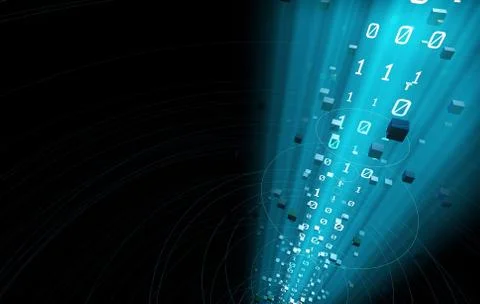 Internet data technology, information transmission Illustrazione stock