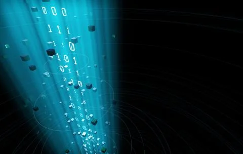 Internet data technology, information transmission Illustrazione stock