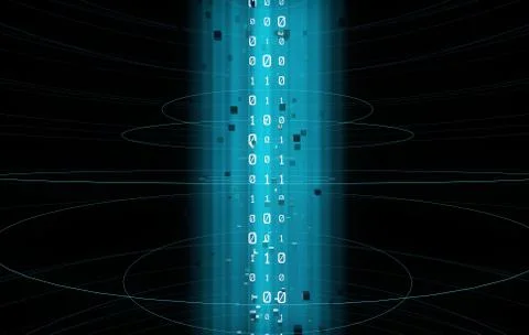 Internet data technology, information transmission Illustrazione stock