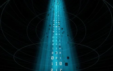 Internet data technology, information transmission Illustrazione stock