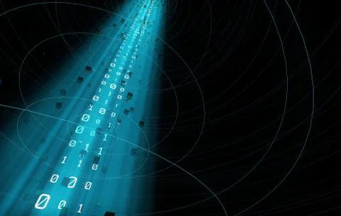 Internet data technology, information transmission Illustrazione stock