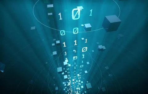 Internet data technology, information transmission Illustrazione stock