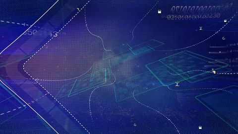 Internet Data Transfer Matrix Stock Footage 114750367