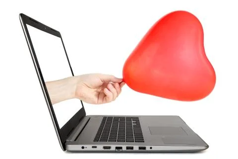 Internet dating concept Stock Photos