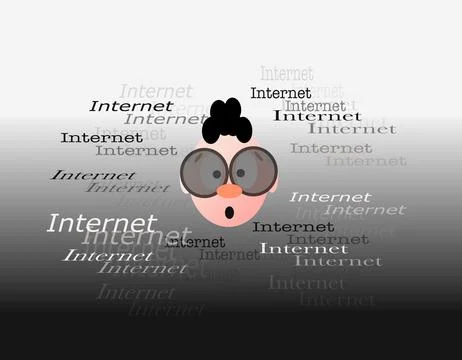 Internet day Stock Illustration