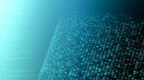  Internet digital data flow and processing concept Conceptual image of how... 스톡 사진