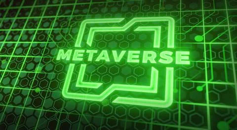 Internet digital technology metaverse data cyber security ctypto coin gameFi  Stock Illustration