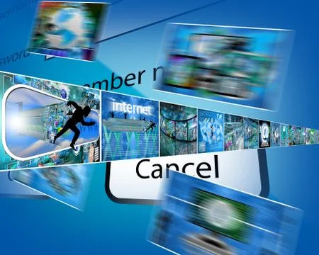 Internet direction Stock Illustration