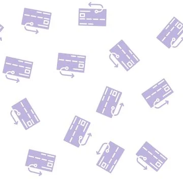 Internet discount coupon glyph vector seamless pattern Illustrazione stock