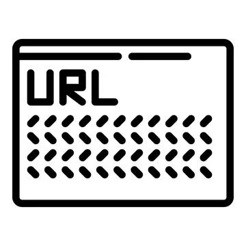 Internet documentation icon, outline style Stock Illustration