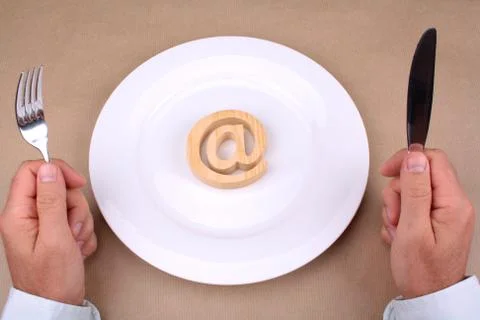 Internet to eat Stock Photos