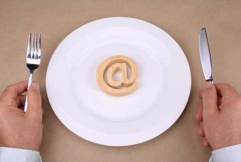 Internet to eat Stock Photos