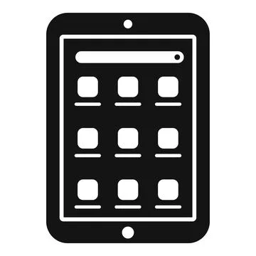 Internet ebook icon simple . Digital knowledge Stock Illustration