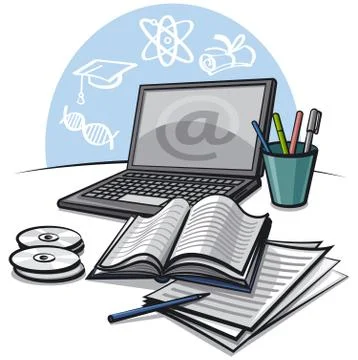 Internet education Stock Illustration