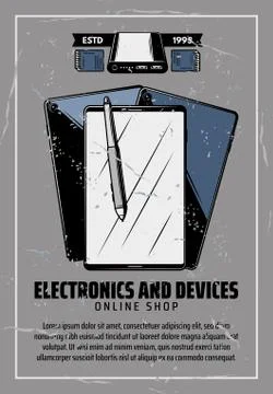 Internet electronics and smart devices Stock Illustration