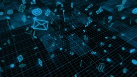 Internet email technology concept Stock Illustration