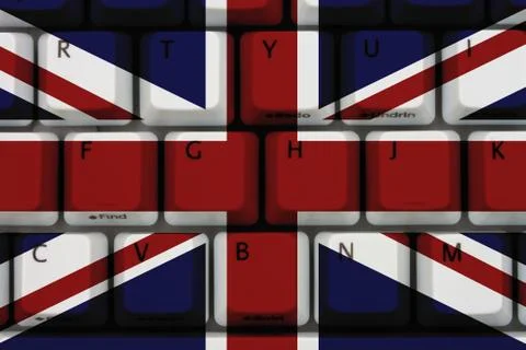 Internet in england Stock Illustration