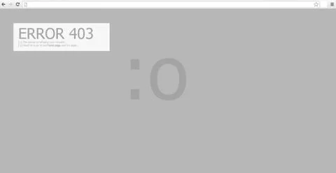 Internet error 403 스톡 일러스트