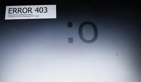 Internet error 403 Stock Photos