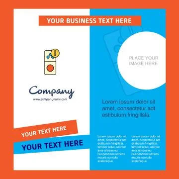 Internet error Company Brochure Template. Vector Busienss Template Illustrazione stock