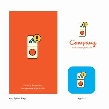 Internet error Company Logo App Icon and Splash Page Design. Creative Busines Stock Illustration
