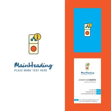 Internet error Creative Logo and business card. vertical Design Vector Stock Illustration