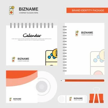 Internet error Logo, Calendar Template, CD Cover, Diary and USB Brand Station Stock Illustration